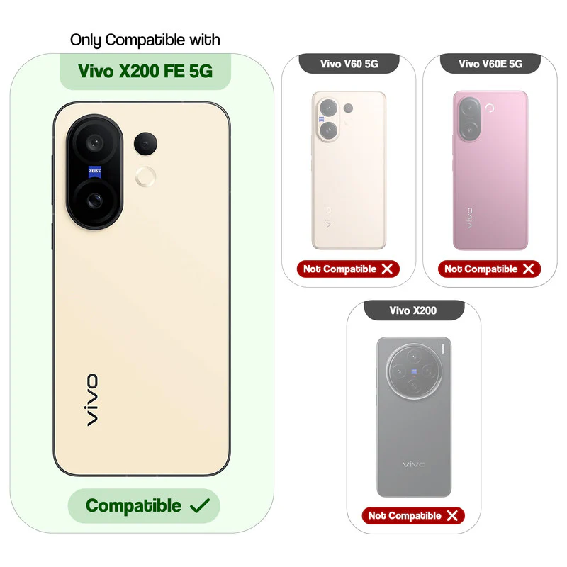 Shiny Edge Hard Case For Vivo X200 FE 5G - Image 2