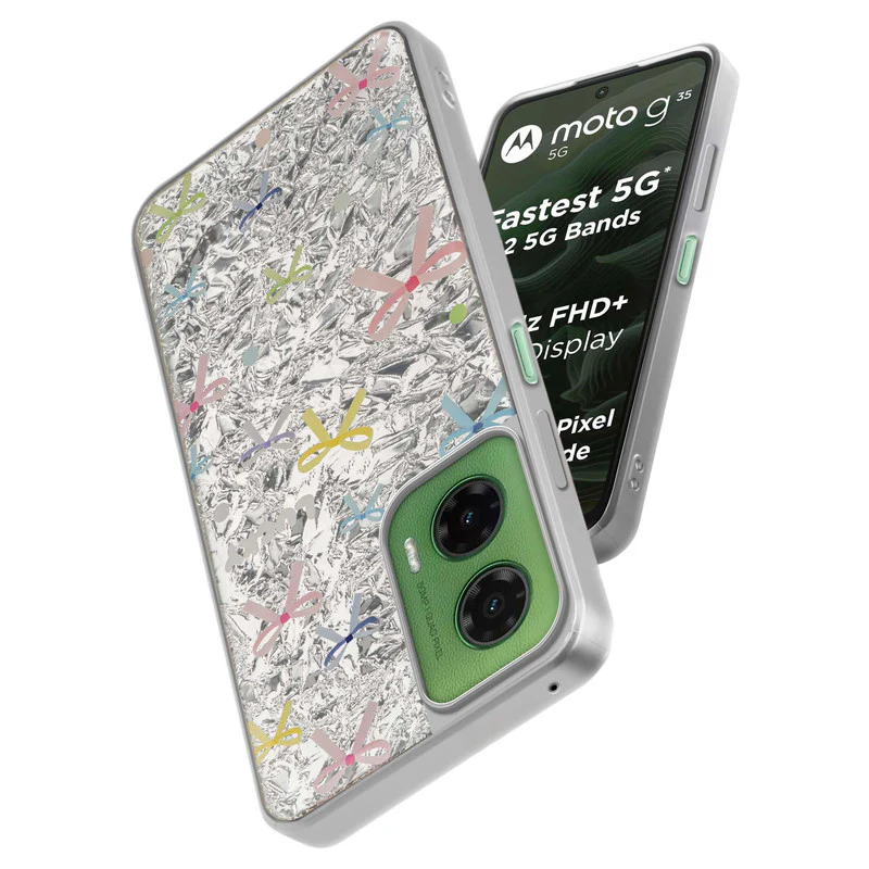 Shining Glossy Gradient Glitter Phone Back Cover Case for Motorola G35 5G - Image 24