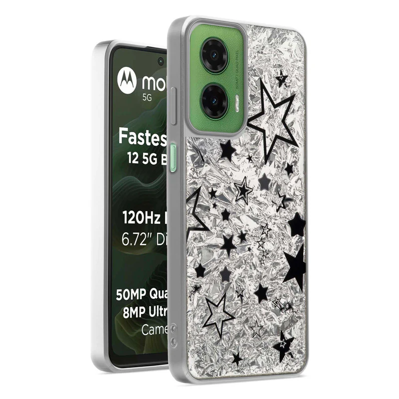 Shining Glossy Gradient Glitter Phone Back Cover Case for Motorola G35 5G - Image 43