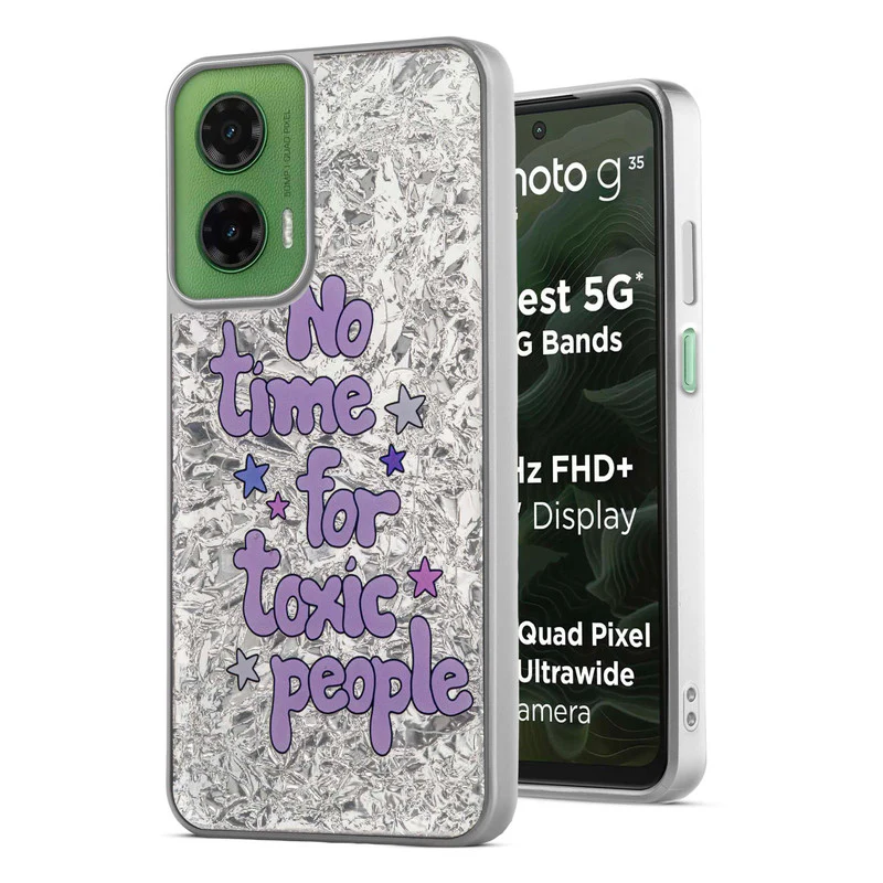 Shining Glossy Gradient Glitter Phone Back Cover Case for Motorola G35 5G - Image 52