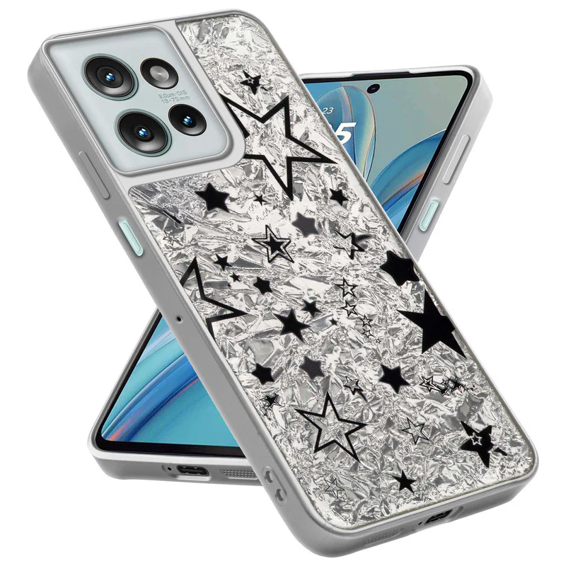 Shining Glossy Gradient Glitter Phone Back Cover Case for Motorola G75 5G - Image 45