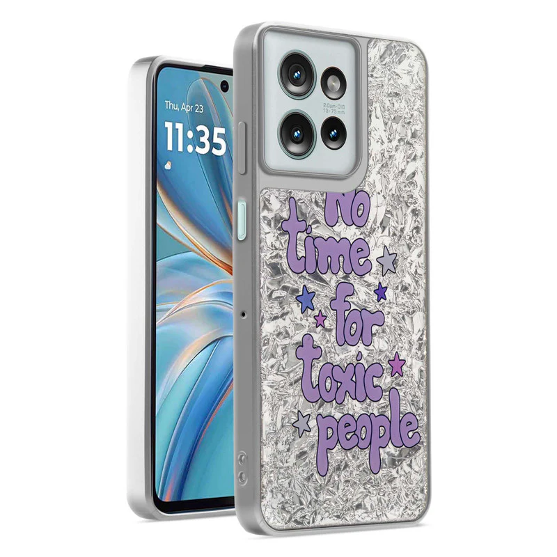 Shining Glossy Gradient Glitter Phone Back Cover Case for Motorola G75 5G - Image 49