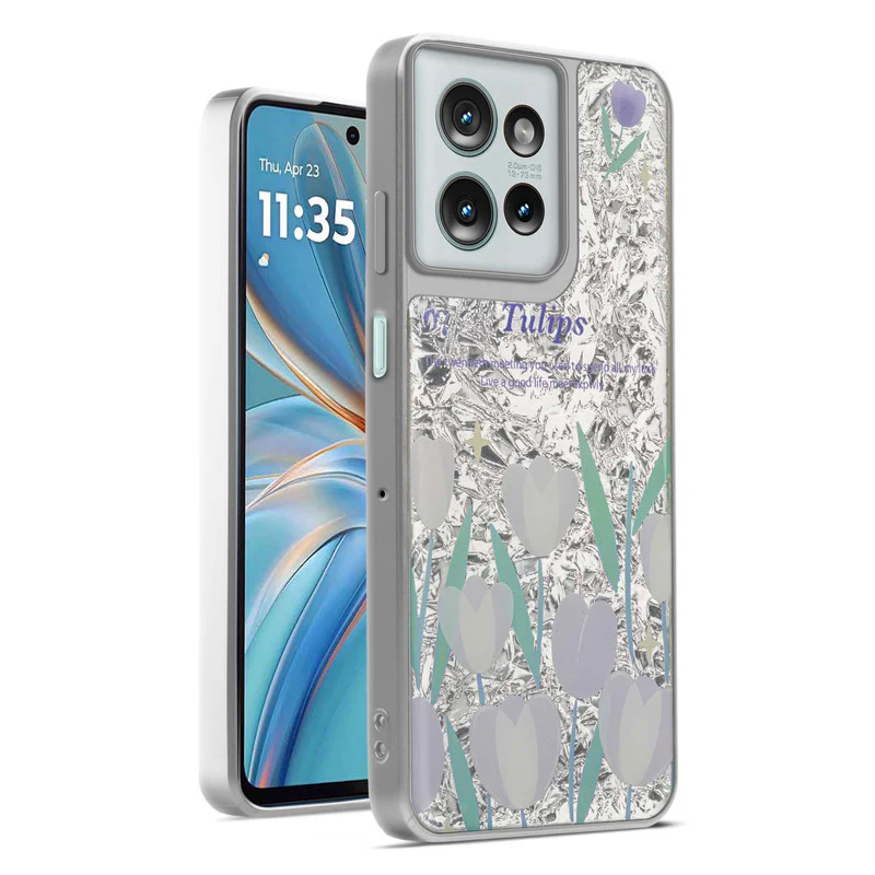Shining Glossy Gradient Glitter Phone Back Cover Case for Motorola G75 5G - Image 55