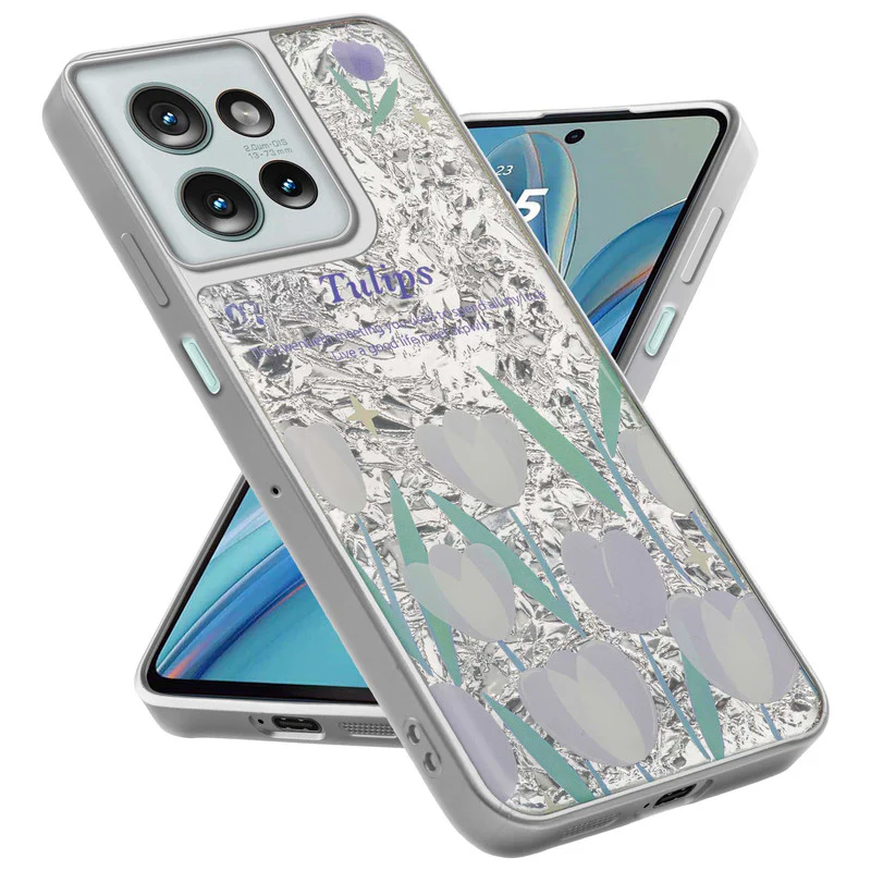 Shining Glossy Gradient Glitter Phone Back Cover Case for Motorola G75 5G - Image 57