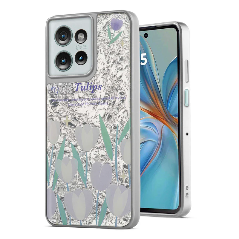 Shining Glossy Gradient Glitter Phone Back Cover Case for Motorola G75 5G - Image 58