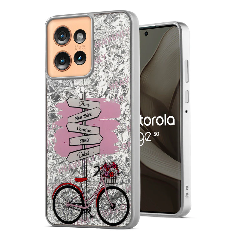 Shining Glossy Gradient Glitter Phone Back Cover Case for Motorola Moto Edge 50 5G - Image 16