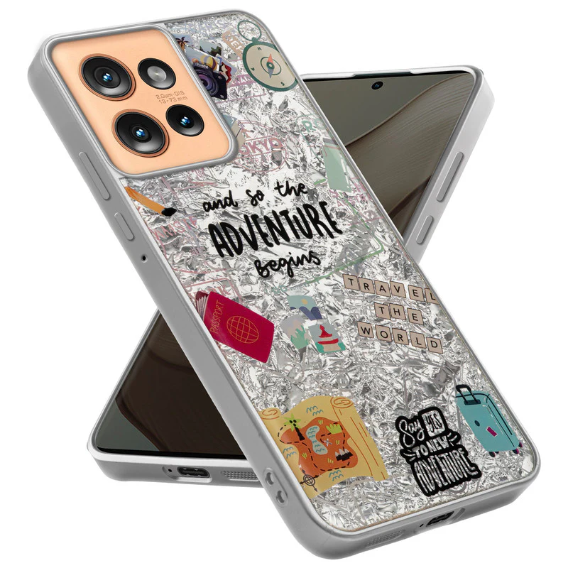 Shining Glossy Gradient Glitter Phone Back Cover Case for Motorola Moto Edge 50 5G - Image 3