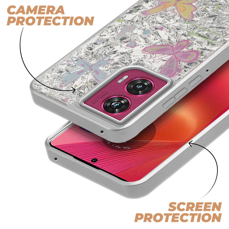 Shining Glossy Gradient Glitter Phone Back Cover Case for Motorola Moto Edge 50 Fusion 5G - Image 29