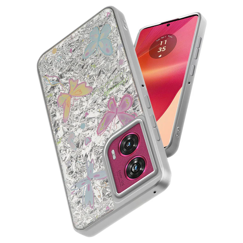 Shining Glossy Gradient Glitter Phone Back Cover Case for Motorola Moto Edge 50 Fusion 5G - Image 30