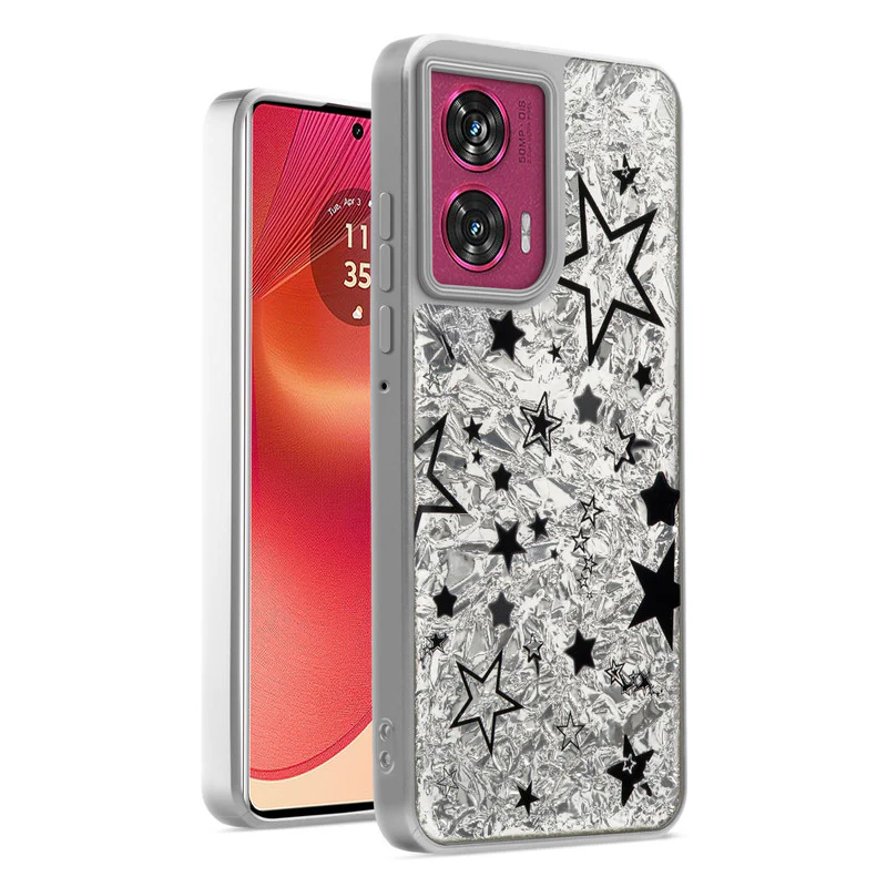 Shining Glossy Gradient Glitter Phone Back Cover Case for Motorola Moto Edge 50 Fusion 5G - Image 43