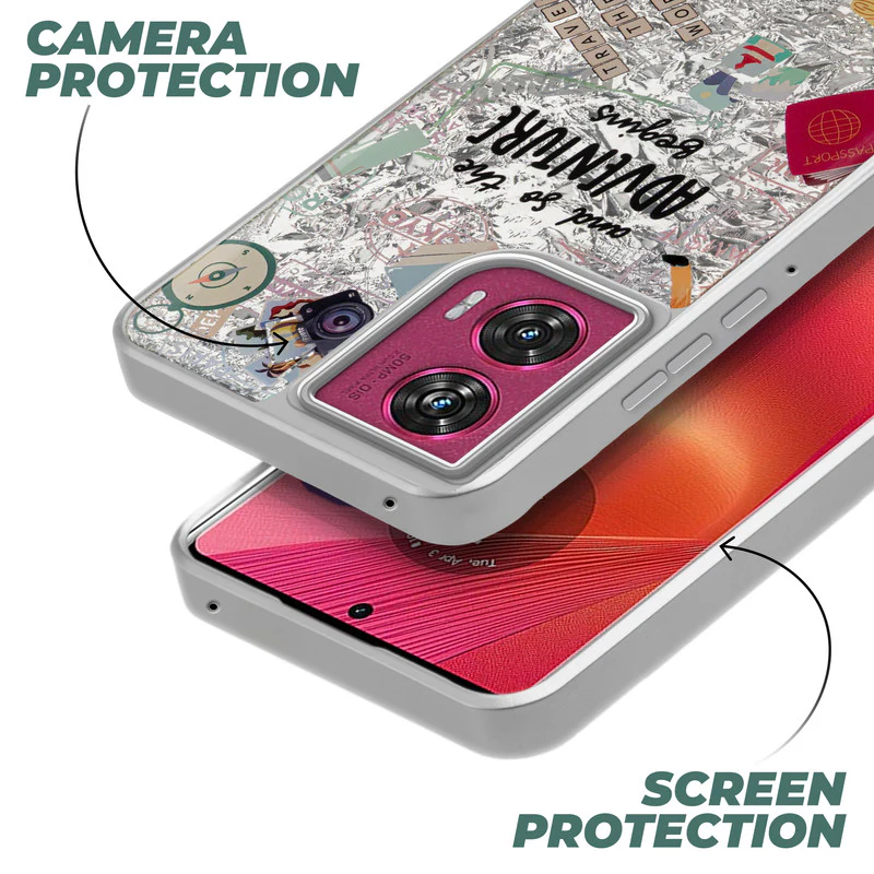 Shining Glossy Gradient Glitter Phone Back Cover Case for Motorola Moto Edge 50 Fusion 5G - Image 5