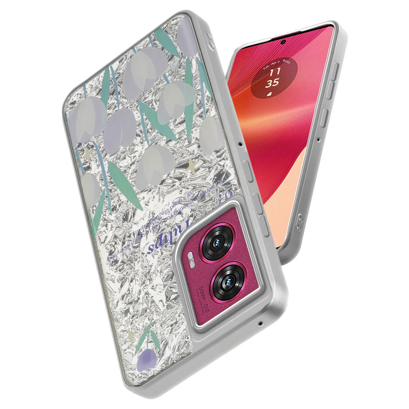 Shining Glossy Gradient Glitter Phone Back Cover Case for Motorola Moto Edge 50 Fusion 5G - Image 60