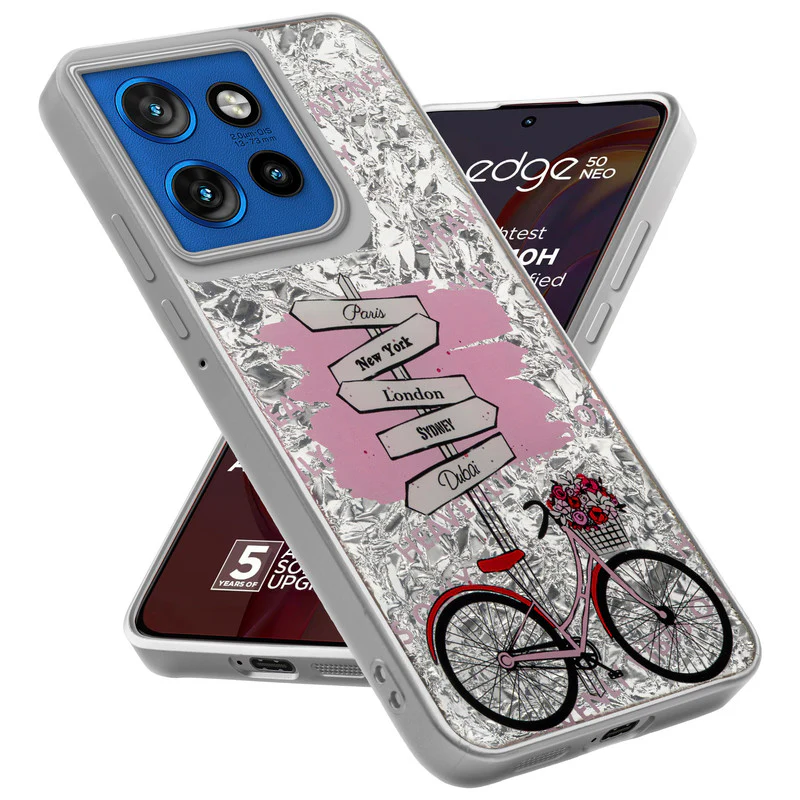 Shining Glossy Gradient Glitter Phone Back Cover Case for Motorola Moto Edge 50 Neo 5G - Image 15