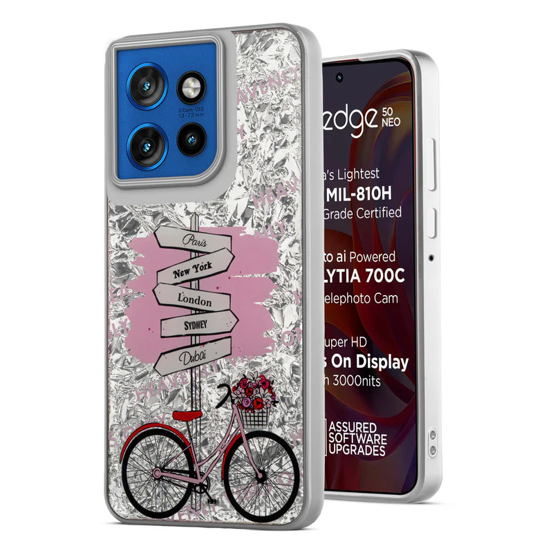 Shining Glossy Gradient Glitter Phone Back Cover Case for Motorola Moto Edge 50 Neo 5G - Image 16