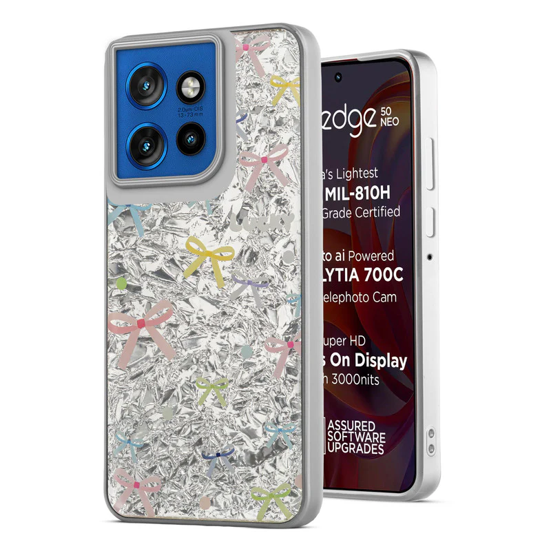 Shining Glossy Gradient Glitter Phone Back Cover Case for Motorola Moto Edge 50 Neo 5G - Image 22
