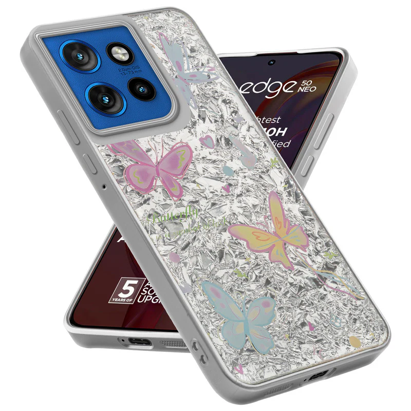 Shining Glossy Gradient Glitter Phone Back Cover Case for Motorola Moto Edge 50 Neo 5G - Image 27