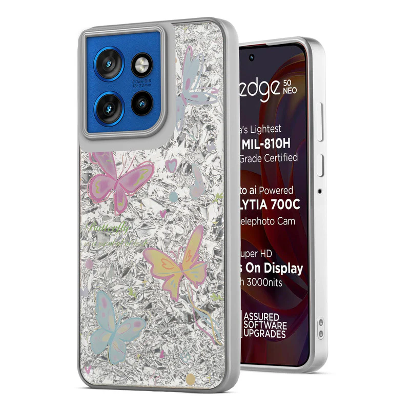 Shining Glossy Gradient Glitter Phone Back Cover Case for Motorola Moto Edge 50 Neo 5G - Image 28