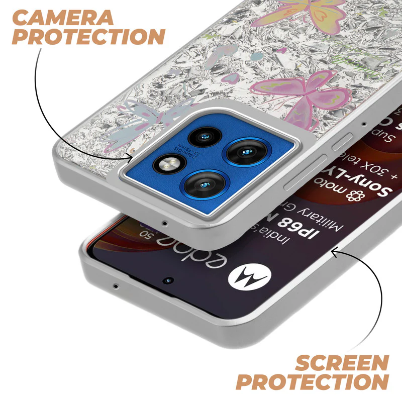 Shining Glossy Gradient Glitter Phone Back Cover Case for Motorola Moto Edge 50 Neo 5G - Image 29