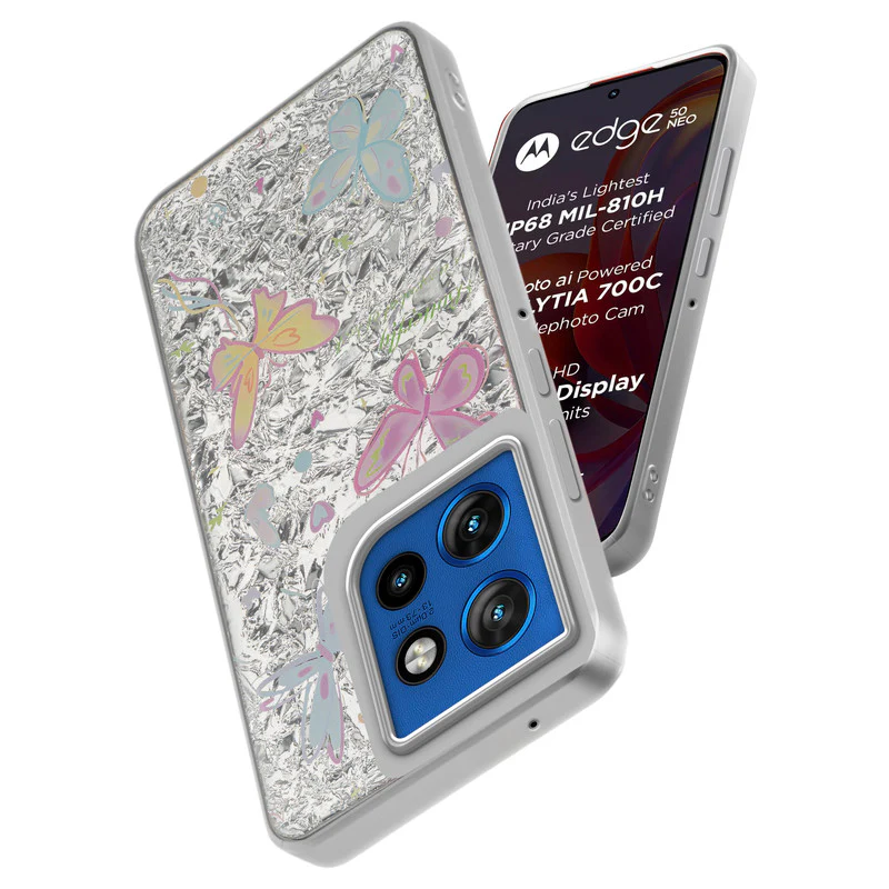 Shining Glossy Gradient Glitter Phone Back Cover Case for Motorola Moto Edge 50 Neo 5G - Image 30
