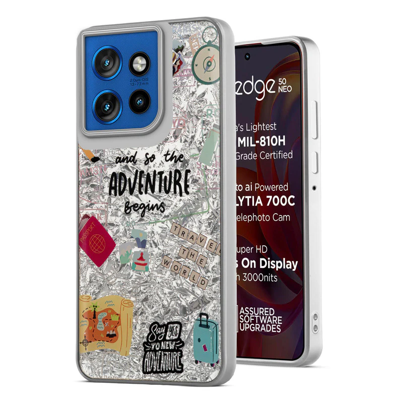 Shining Glossy Gradient Glitter Phone Back Cover Case for Motorola Moto Edge 50 Neo 5G - Image 4