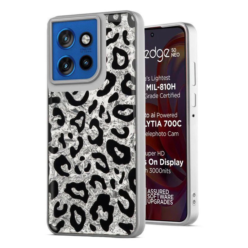 Shining Glossy Gradient Glitter Phone Back Cover Case for Motorola Moto Edge 50 Neo 5G - Image 40