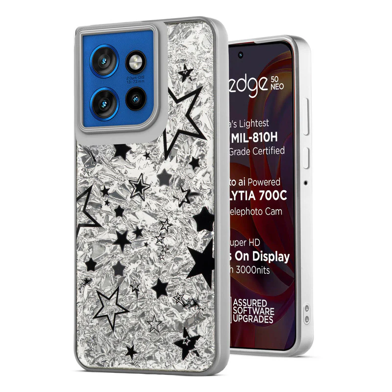 Shining Glossy Gradient Glitter Phone Back Cover Case for Motorola Moto Edge 50 Neo 5G - Image 46