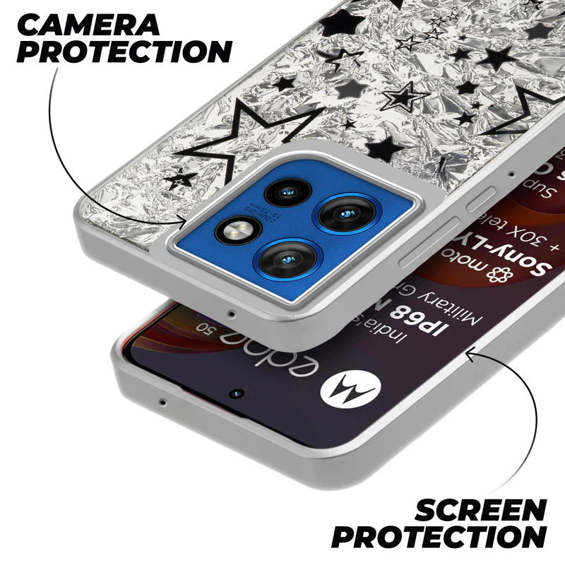 Shining Glossy Gradient Glitter Phone Back Cover Case for Motorola Moto Edge 50 Neo 5G - Image 47