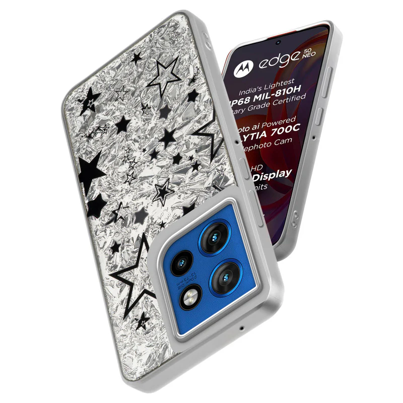 Shining Glossy Gradient Glitter Phone Back Cover Case for Motorola Moto Edge 50 Neo 5G - Image 48