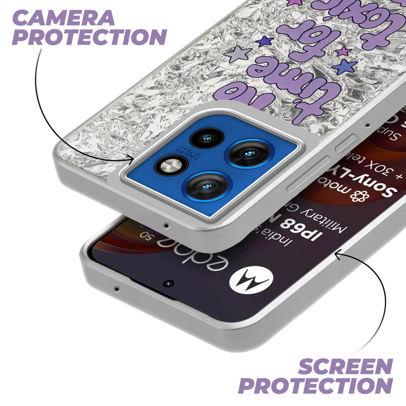 Shining Glossy Gradient Glitter Phone Back Cover Case for Motorola Moto Edge 50 Neo 5G - Image 53