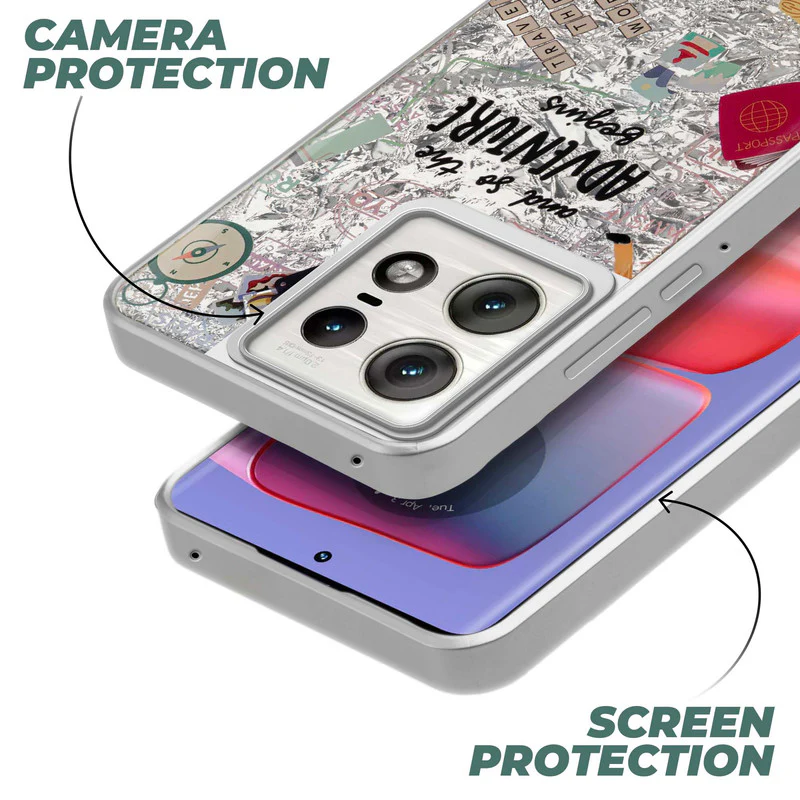 Shining Glossy Gradient Glitter Phone Back Cover Case for Motorola Moto Edge 50 Pro 5G - Image 29