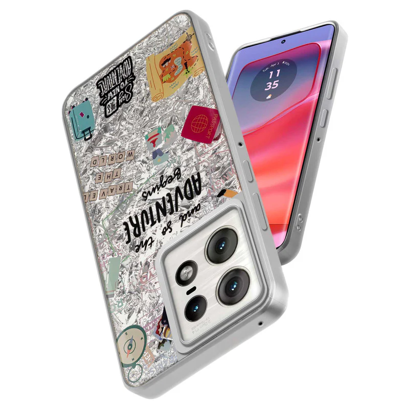 Shining Glossy Gradient Glitter Phone Back Cover Case for Motorola Moto Edge 50 Pro 5G - Image 30