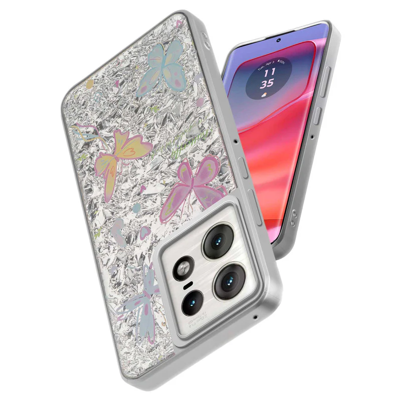 Shining Glossy Gradient Glitter Phone Back Cover Case for Motorola Moto Edge 50 Pro 5G - Image 42