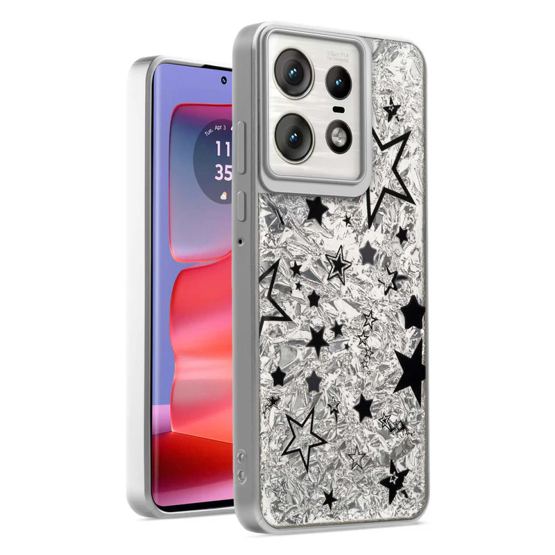 Shining Glossy Gradient Glitter Phone Back Cover Case for Motorola Moto Edge 50 Pro 5G - Image 49