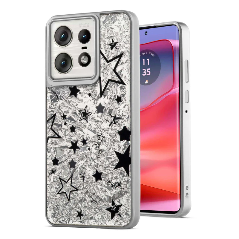 Shining Glossy Gradient Glitter Phone Back Cover Case for Motorola Moto Edge 50 Pro 5G - Image 52