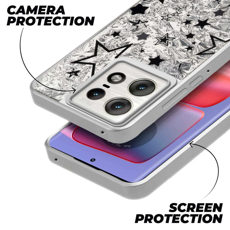 Shining Glossy Gradient Glitter Phone Back Cover Case for Motorola Moto Edge 50 Pro 5G - Image 53