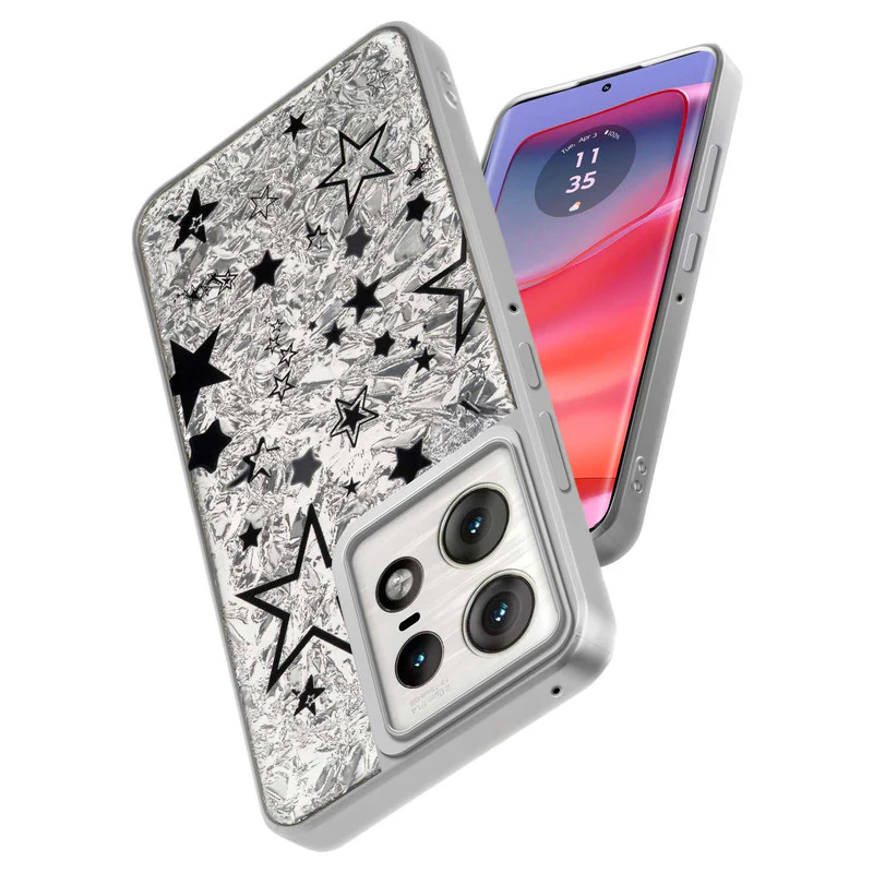 Shining Glossy Gradient Glitter Phone Back Cover Case for Motorola Moto Edge 50 Pro 5G - Image 54