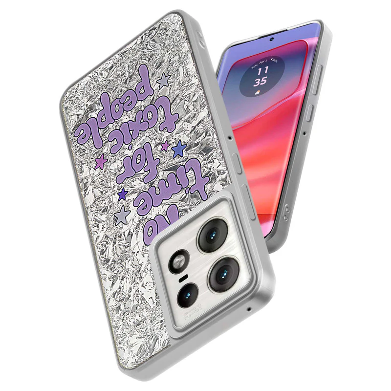 Shining Glossy Gradient Glitter Phone Back Cover Case for Motorola Moto Edge 50 Pro 5G - Image 60