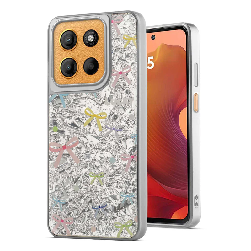 Shining Glossy Gradient Glitter Phone Back Cover Case for Motorola Moto G15 - Image 22