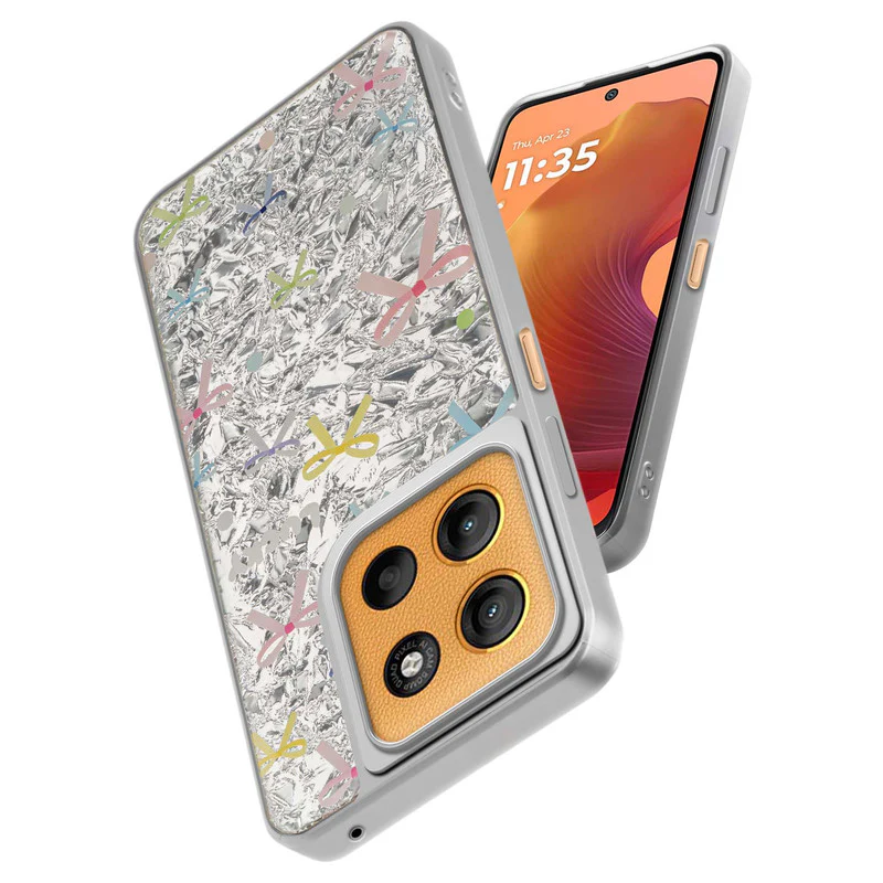 Shining Glossy Gradient Glitter Phone Back Cover Case for Motorola Moto G15 - Image 24