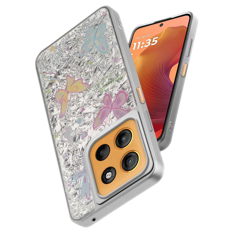 Shining Glossy Gradient Glitter Phone Back Cover Case for Motorola Moto G15 - Image 30