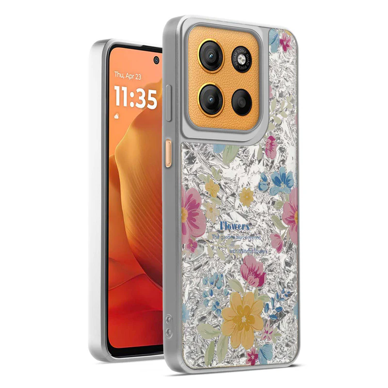 Shining Glossy Gradient Glitter Phone Back Cover Case for Motorola Moto G15 - Image 31