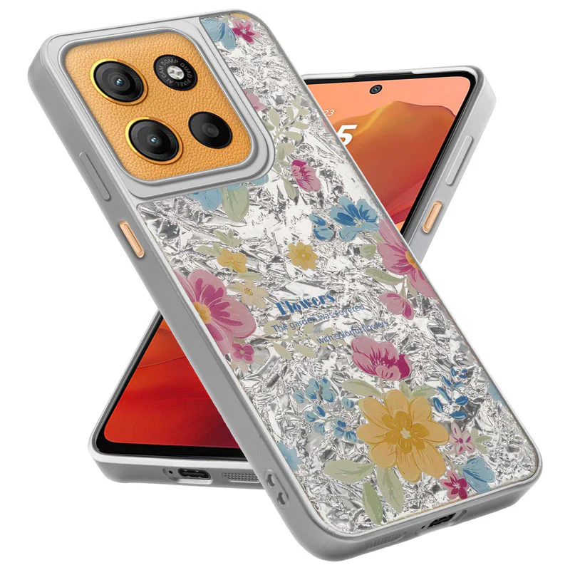 Shining Glossy Gradient Glitter Phone Back Cover Case for Motorola Moto G15 - Image 33