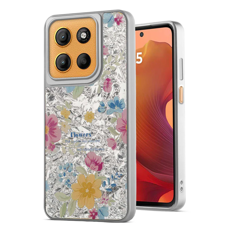 Shining Glossy Gradient Glitter Phone Back Cover Case for Motorola Moto G15 - Image 34