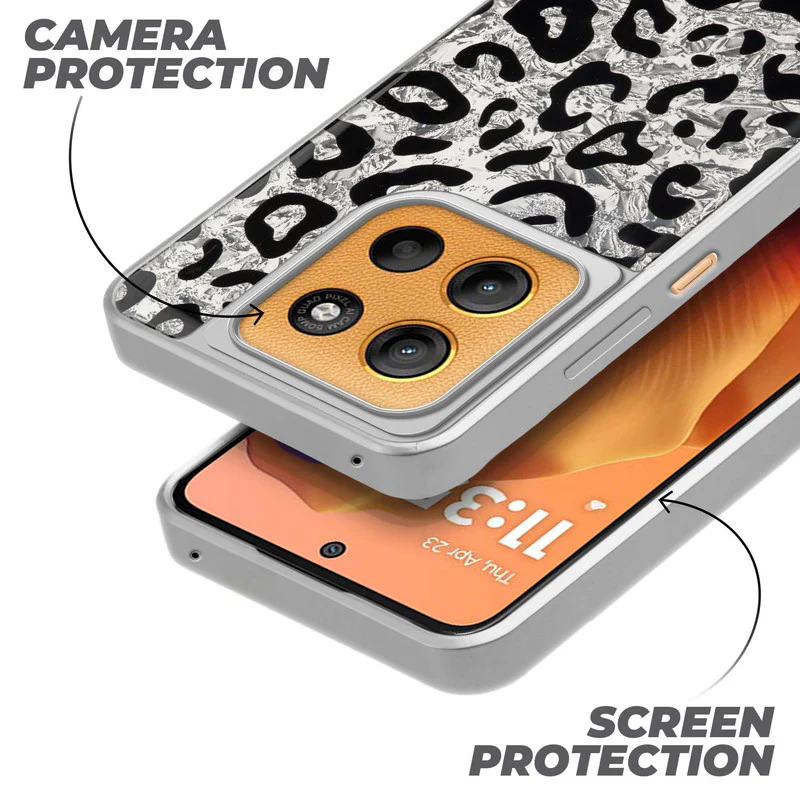 Shining Glossy Gradient Glitter Phone Back Cover Case for Motorola Moto G15 - Image 41