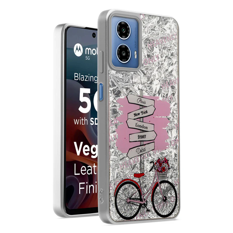 Shining Glossy Gradient Glitter Phone Back Cover Case for Motorola Moto G34 5G - Image 13