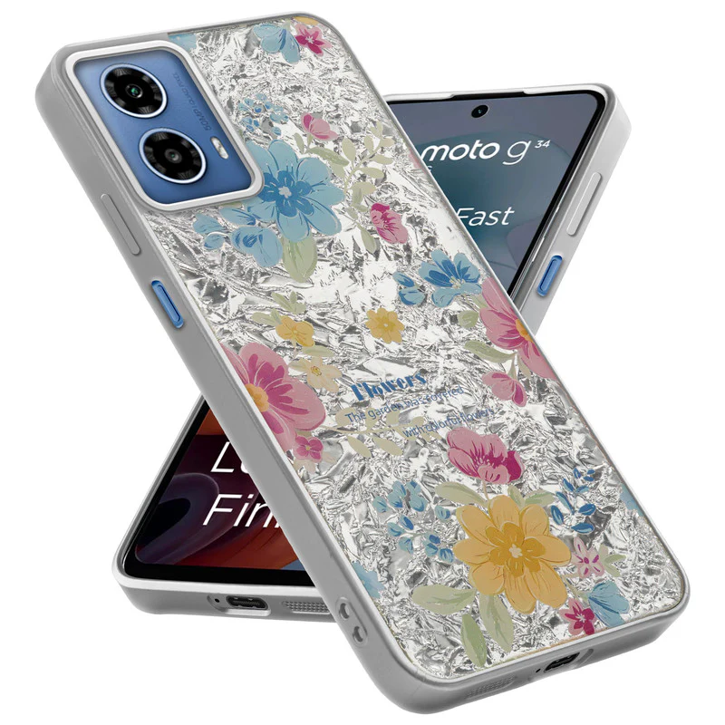 Shining Glossy Gradient Glitter Phone Back Cover Case for Motorola Moto G34 5G - Image 33