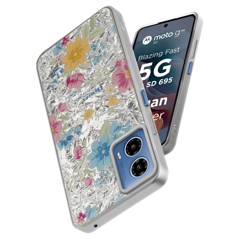 Shining Glossy Gradient Glitter Phone Back Cover Case for Motorola Moto G34 5G - Image 36