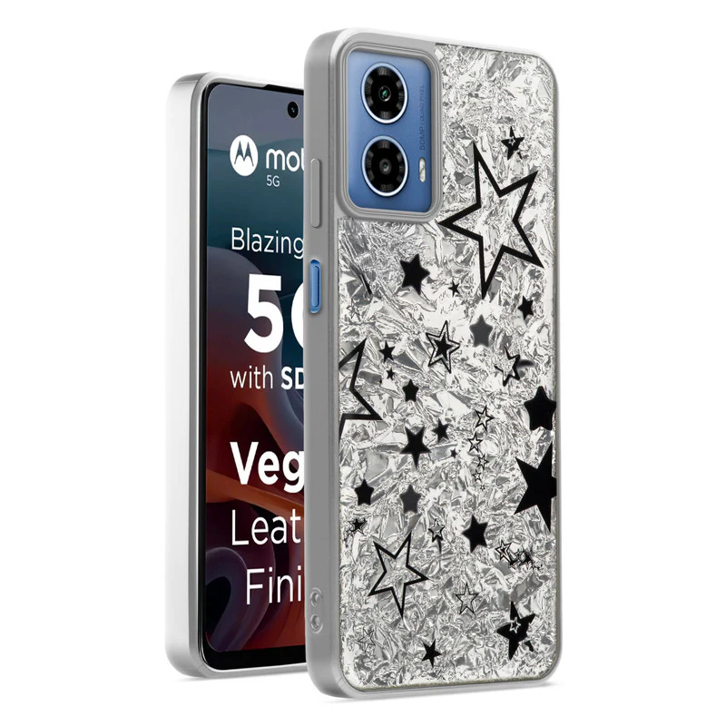 Shining Glossy Gradient Glitter Phone Back Cover Case for Motorola Moto G34 5G - Image 43