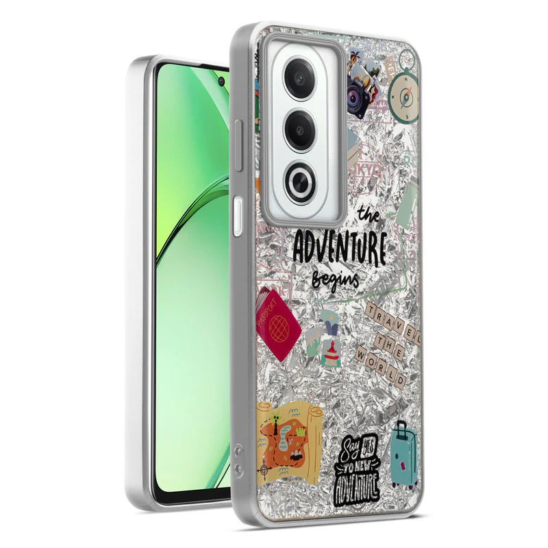 Shining Glossy Gradient Glitter Phone Back Cover Case for Oppo K12x 5G