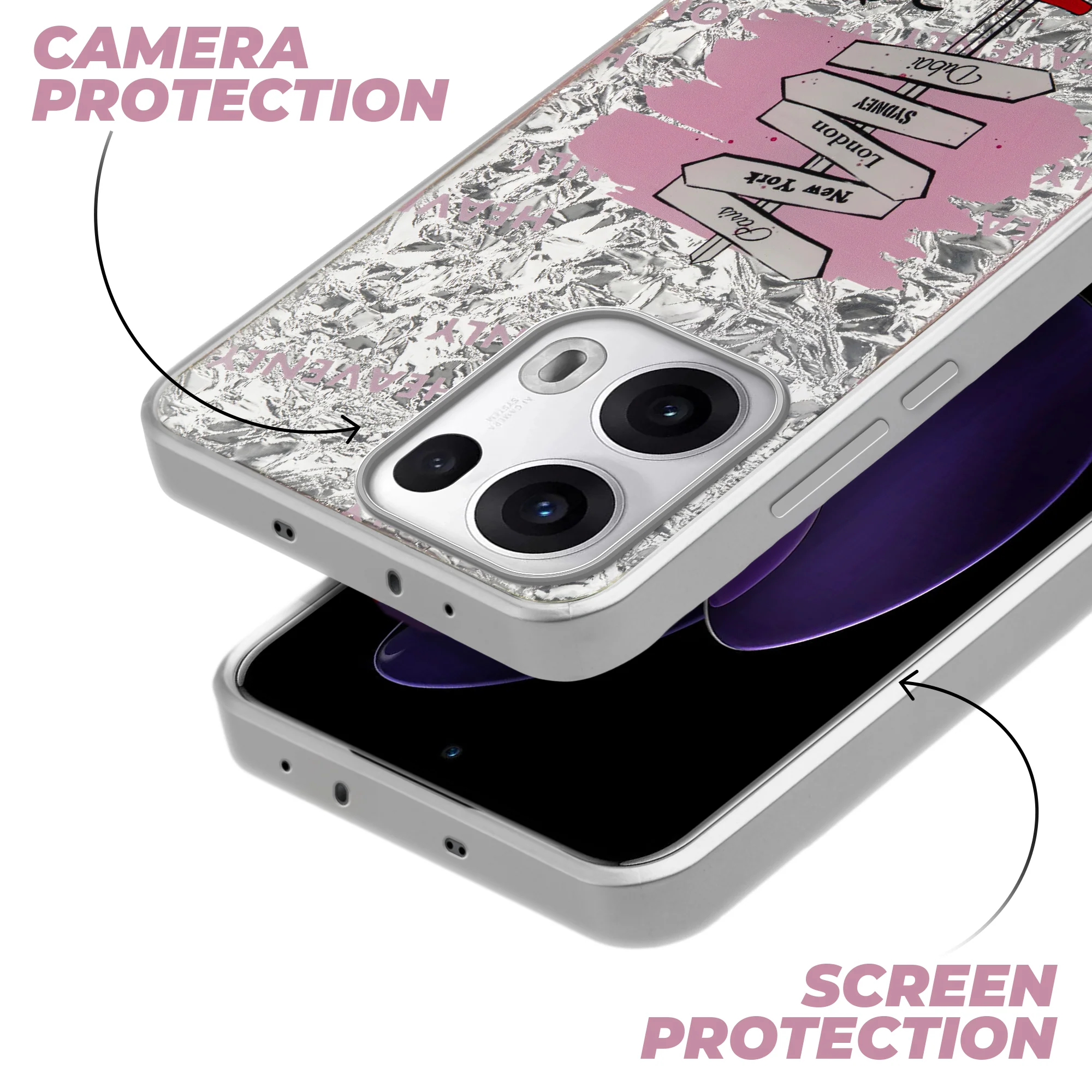 Shining Glossy Gradient Glitter Phone Back Cover Case for Oppo Reno 13 Pro 5G - Image 17